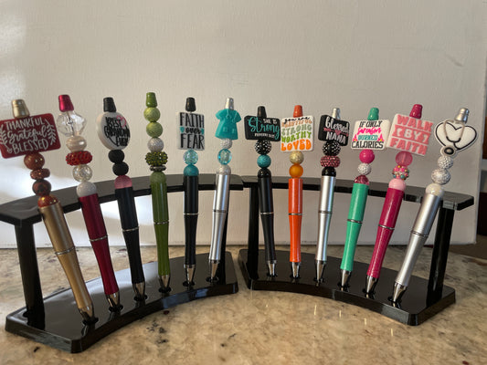 Bejeweled ink pens