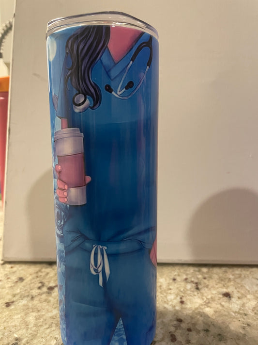 Nurse inspired 20 oz tumbler