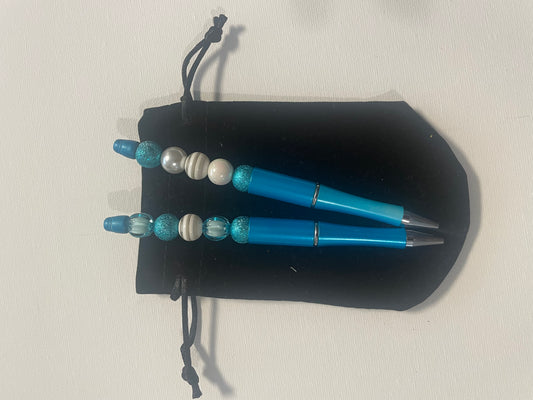 Turquoise Bejeweled Ink Pen