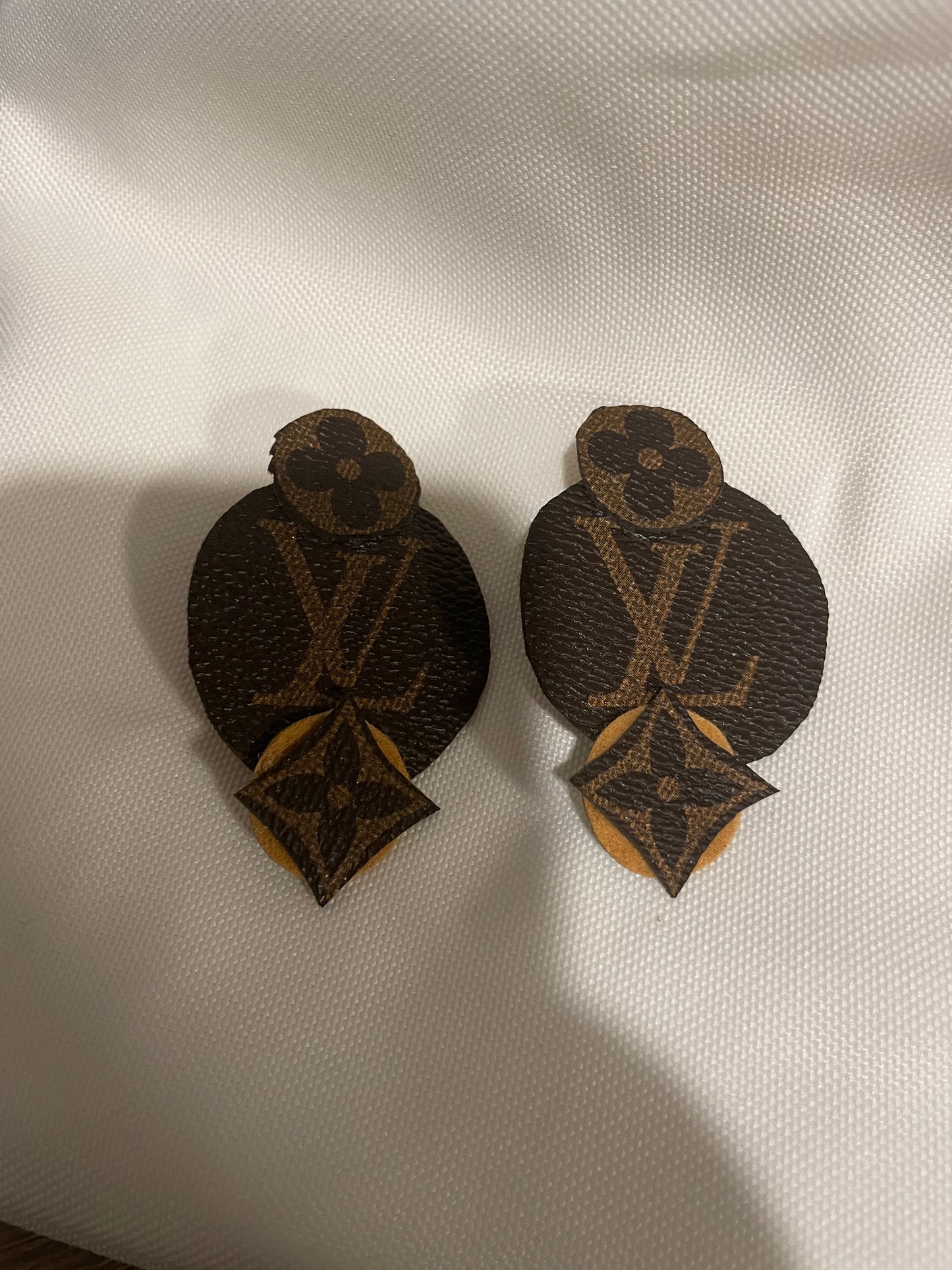 LV inspired earrings