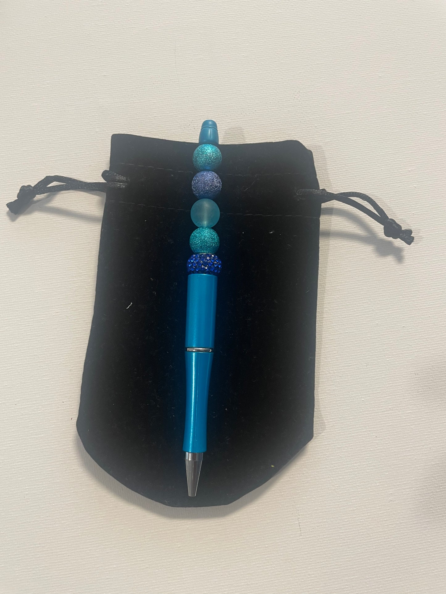 Turquoise Bejeweled Ink Pen